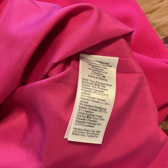 J. Crew Factory Fuchsia Ruffle Mini Dress - Picture 4 of 7